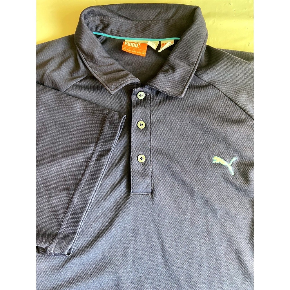Puma Sportlifestyle Mens XXL Navy Blue Cell Cool Performance Golf Polo Shirt